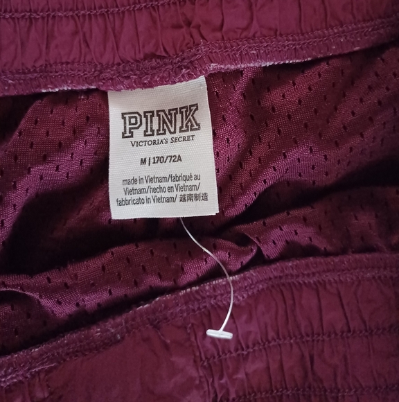 Burgundy Shorts with Beaded Drawstring - Picture 5 of 8